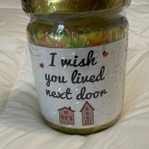 Charming Glass Jar with Gold Lid